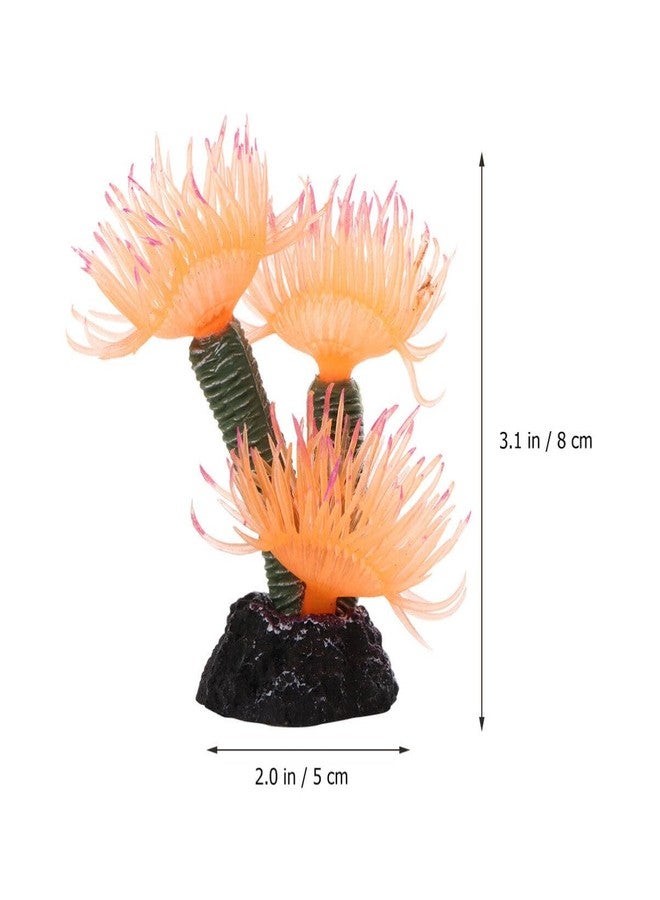 POPETPOP Simulated Coral Aquarium Decor Fish Tank Ornament Artificial Coral for Aquatic Pets Durable Resin 3.15 Inch - Image 3